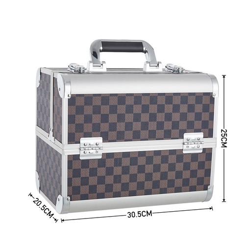 Aluminium XL Large Storage Beauty Box Make up Nail Jewelry Cosmetic Vanity Case - Picture 25 of 32