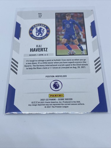 Panini Score Soccer Premier League 2021/22 Kai Havertz Red Lava - Picture 5 of 7