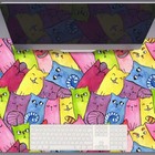 Desk Mat Top Large Pad Protector for Computer Mouse Office 90x45 Happy cats