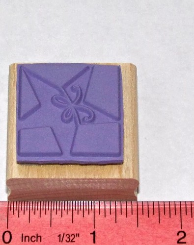 Star with String Bow Single Stamp Christmas Holiday by Stampin Up Holiday Blocks - Picture 3 of 6