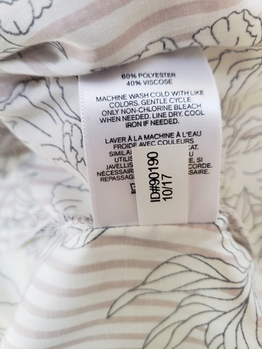 Express The City Shirt Striped Floral Button Down Long Sleeve Shirt Size M NWT - Picture 6 of 7