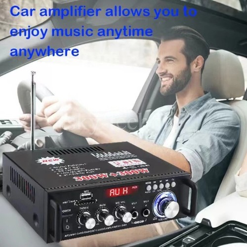 600W 2 Channel Bluetooth Mini HIFI Power Amplifier Audio Stereo Amp Home Car FM - Bild 11 von 27