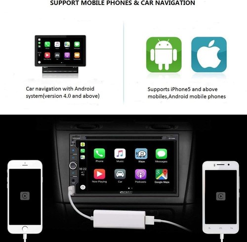 Adaptador CarPlay con cable USB Dongle para radio automática Android con versión 4.2 o superior - Imagen 7 de 8