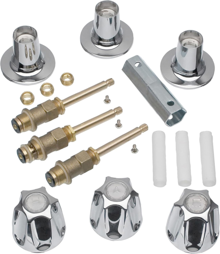 Bathtub and Shower 3-Handle Remodel/Rebuild Trim Kit for Price Pfister Ve