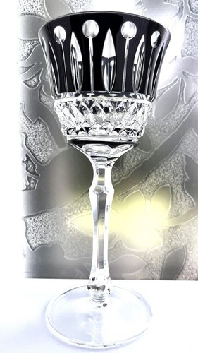 FABERGE SCHWARZ KRISTALL KING LOUISE / XENIA WEINGLÄSER, gemarkt - Bild 1 von 7