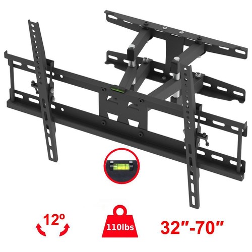 Full Motion TV Wall Mount Swivel Bracket 32 37 40 42 47 50 52 55 60 65 70 " inch - Picture 2 of 10