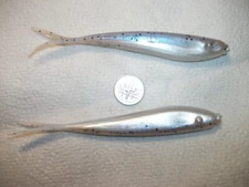 14-4 1/2"-bass-crappie-SOFT MINNOW-jig grub-drop shot-split tails-flukes-scented