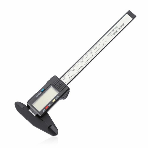 6" LCD Digital Calibrador Electrónico Fibra de Carbono Vernier Micrómetro Regla - Imagen 8 de 8