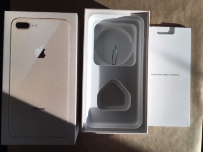 Boîte Vide IPhone 8 Plus Noir 64 Go + Clé D'éjection SIM - Occasion - Pour Collection