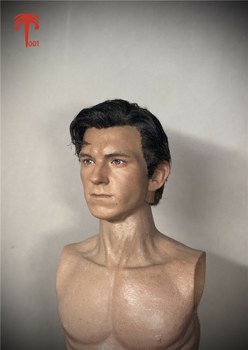 1/6 XT001 Sprider-man Tom Holland Head Sculpt For 12" Male HT Action Figure Body - Picture 2 of 6