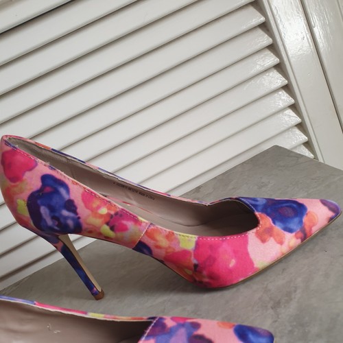 Dorothy Perkins Zapatos de Tacón Alto Stiletto Rosa Caliente Guiño Talla 4 EUR 37 - Imagen 9 de 10