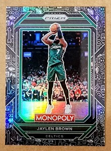 2022-23 Panini Prizm Monopoly Black Icon Jaylen Brown #5 Boston Celtics