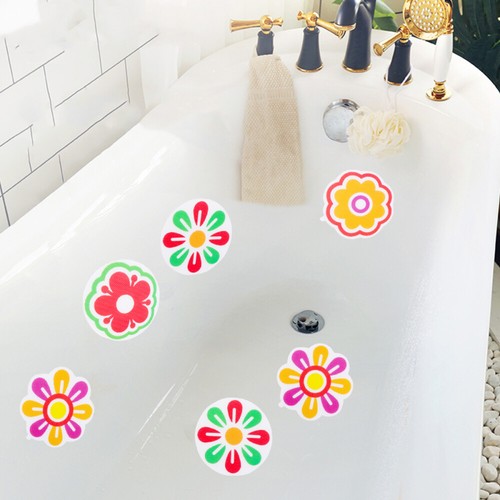 8 Pcs Bathtub Anti-slip Stickers Child Bathroom Flower Decals for - Picture 1 of 11