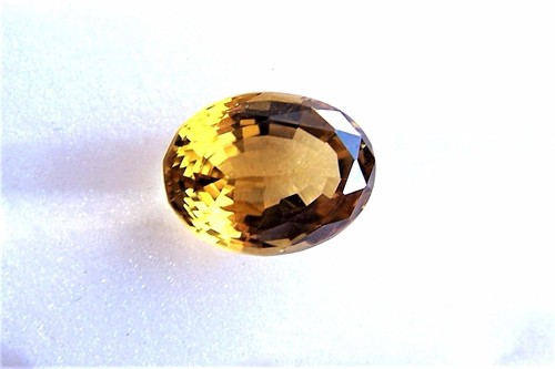 großer gelber Turmalin orange oval 14 x 10,5 mm 7,45 ct Unikat Unikatmeister - Bild 10 von 11