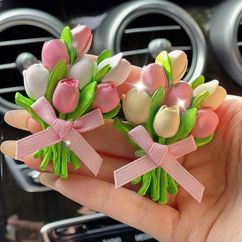 Tulip Car Aromatherapy Flower Fragrance Car Interior V1 Decorations P3C1 Y8 H6M6 - Imagen 10 de 23