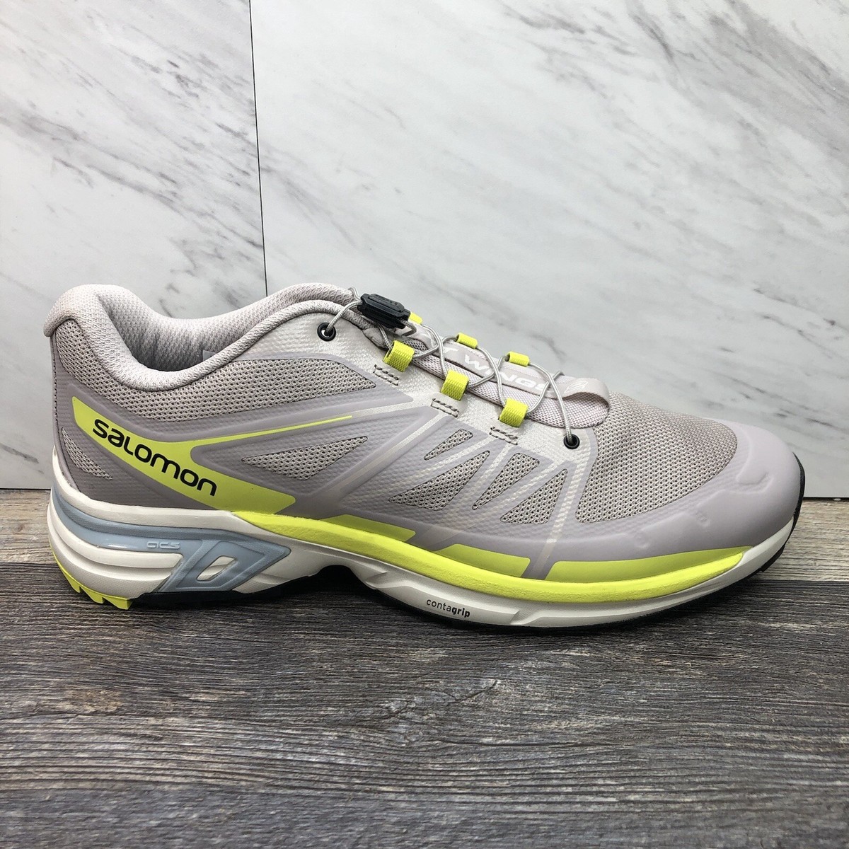 Salomon XT-Wings 2 Trail Running Shoes 416258 Yellow/Grey Mens