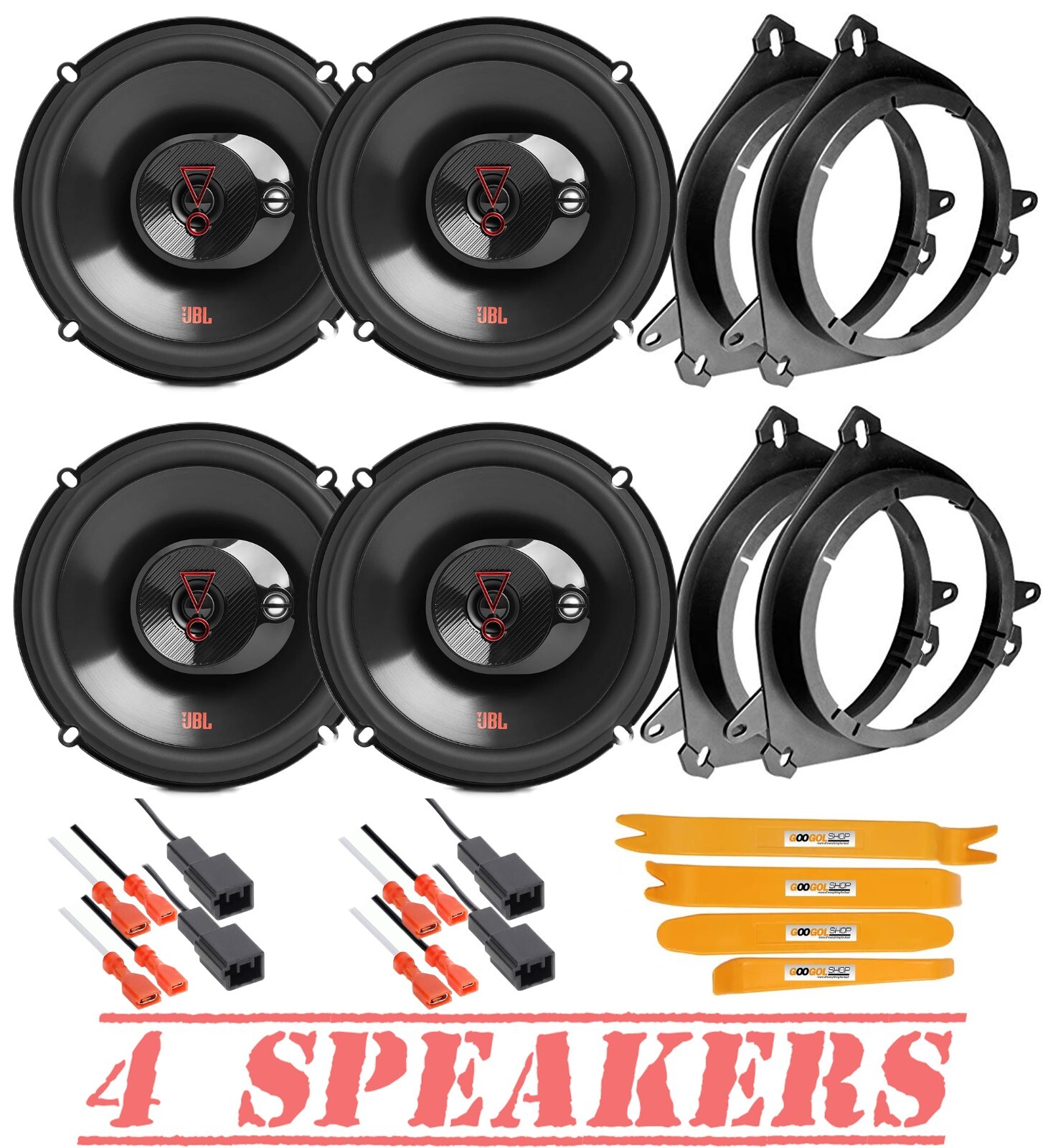 3-полосные фронтальные и задние колонки JBL STAGE3 637F 6.5 для Toyota Corolla 2020 года выпуска