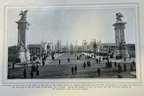 1900 Esposizione di Parigi Esposizione Mondiale Trocadero Via delle Nazioni illustrata - Foto 4 di 6