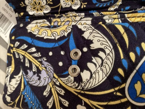 Vera Bradley NWT Euro Wallet “Ellie Blue” Lightweight Yet Roomy! - Picture 8 of 12