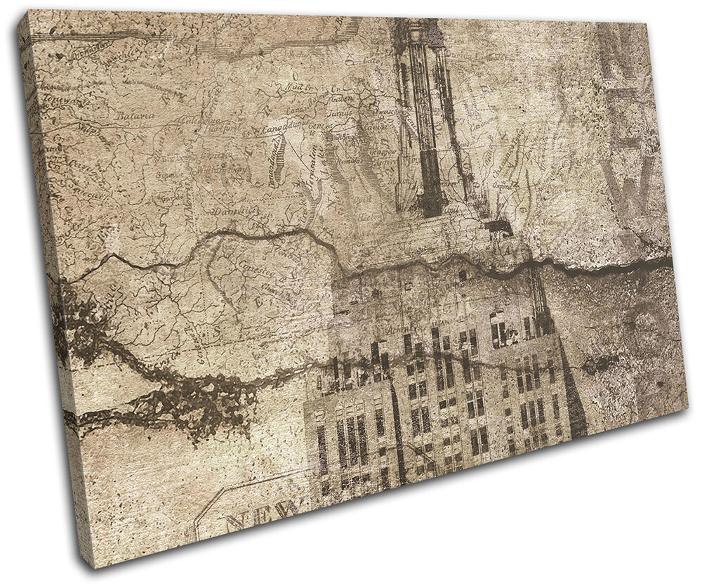 New York Antique Retro Vintage City SINGLE Leinwand Kunst Bild drucken New York Antique Retro Vintage City SINGLE Leinwand Kunst Bild drucken