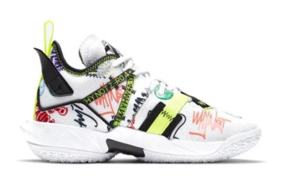 Nike Jordan Why Not Zer0.4 Graffiti Westbrook Men Sz 11.5