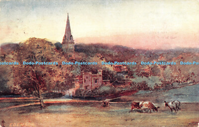 R397543 Edensor Bernard P Hall Aquarell Serie Nr 620 Kunstverlag B P H 1