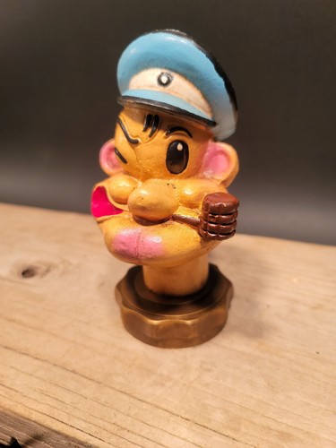 Antique Vintage Style Cast Iron Popeye Sailor Figure Radiator Cap Statue - Imagen 10 de 12