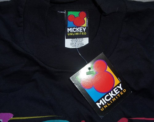 NUEVA CAMISA DE COLECCIÓN AÑOS 90 MICKEY MOUSE, PATO DONALD, PINTURA TORPE MICKEY ILIMITADA L - Imagen 3 de 3