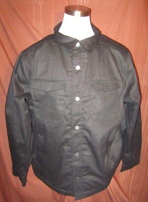 Knoss 360 Performance KN8012 Mens Button Insulated Utility Jacket Black, XL, New