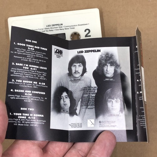 LED ZEPPELIN Cassette Tape DEBUT ALBUM DAZED AND CONFUSED 90s Reissue - Picture 5 of 6