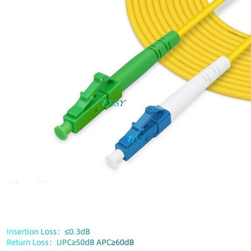 5Pcs 1m 2m 3m 5m LC/APC to LC/UPC Single Mode OS2 Simplex Fiber Optic Patch Cord - Picture 8 of 8