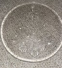 Christmas/Winter Platter Clear Glass Round Serving Plate