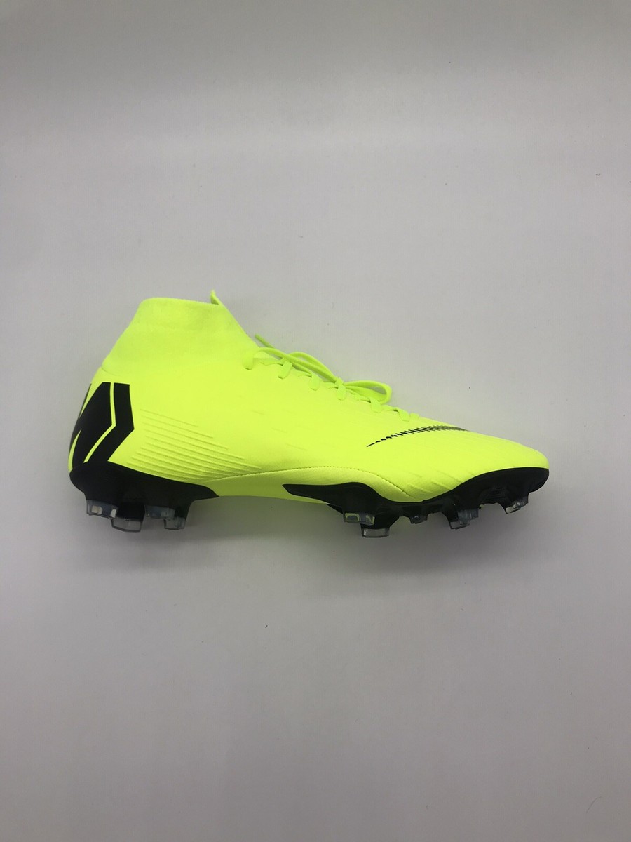 Mercurial superfly vi pro top fg soccer cleat - volt/black