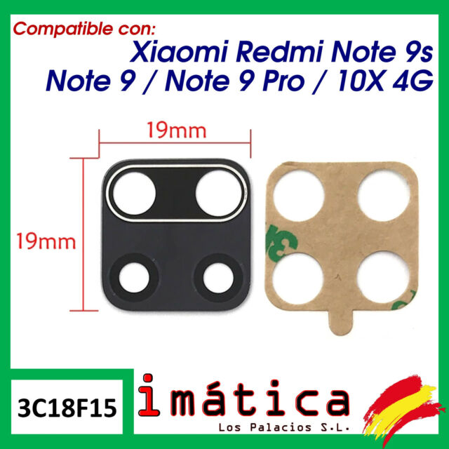 CRISTAL DE LA CAMARA ADHESIVO PARA XIAOMI REDMI NOTE 9 9S PRO 10X REPUESTO LENTE CRISTAL DE LA CAMARA ADHESIVO PARA XIAOMI REDMI NOTE 9 9S PRO 10X REPUESTO LENTE