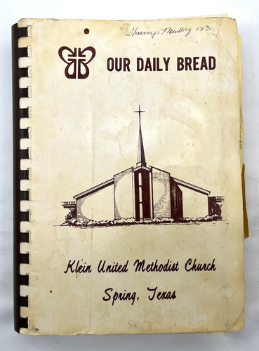 Our Daily Bread Cookbook 1980 Spring Texas, Klein United Methodist Church Vtg - Bild 1 von 6