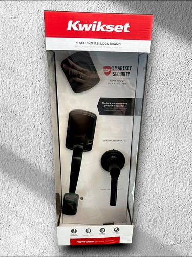 Kwikset Belleview Single Cylinder Handleset w/ Cove Knob - Venetian Bronze Front - Picture 5 of 5