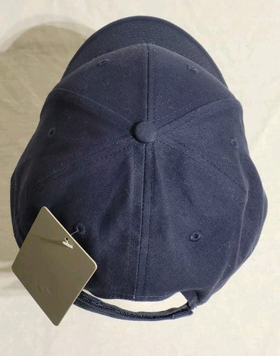 BMW Lifestyle Cap Embroidered Logo Hook & Loop Adjustable Dark Navy Hat New - Picture 5 of 9