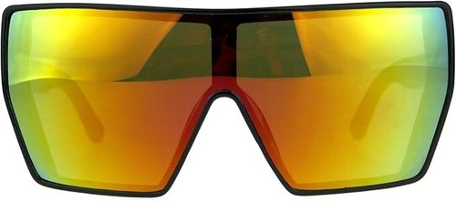Sunglasses Men Women Oversized Square Pink Mirror Flat Lens Design One Piece New - Picture 5 of 34