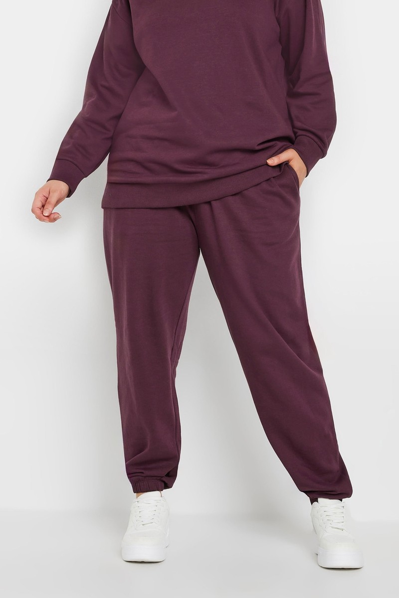 Plus size cuffed joggers shop