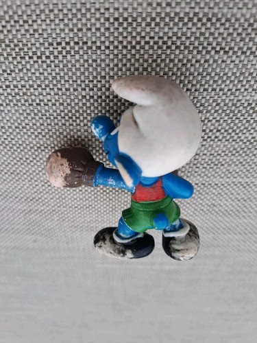 Schlumpf Boxerboxen selten PVC Vintage Figur 1980 Schleich Peyo Spielzeug - Bild 3 von 6