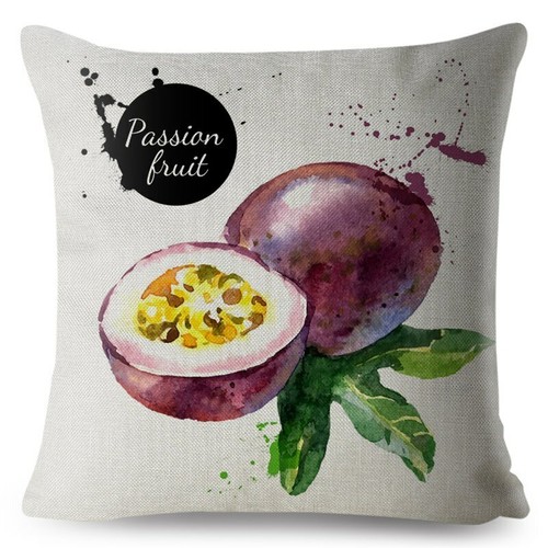 Print Fruits and Vegetables for Dining Room Cushion Covers Pillow Decor Banana - Picture 12 of 30