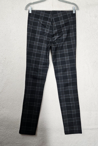 Anthropologie Women Leggings Medium Black Plaid Rayon Blend Pull On Casual Fit - Picture 12 of 20