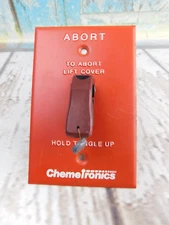 Chemtronics ABORT Discharge Toggle Switch & Cover Plate (REPORPOSE MANCAVE)