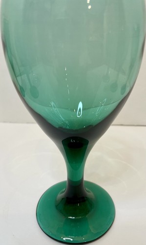 Juego de 6 bordes dorados vaso de agua de vino verde Libbey Juniper - Imagen 8 de 11
