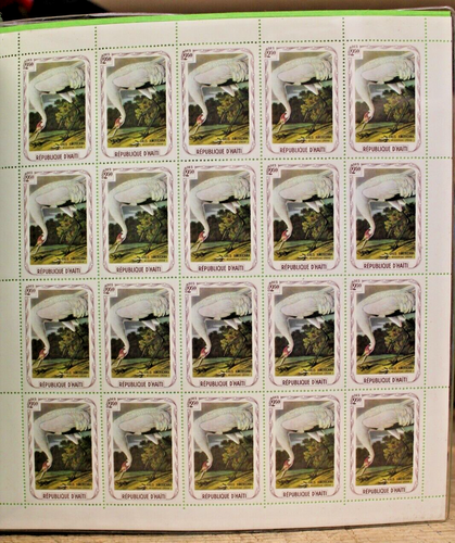 Audubon "Birds of America" 150th Anniversary Haiti stamp set! Ltd. Ed.! - Picture 15 of 19