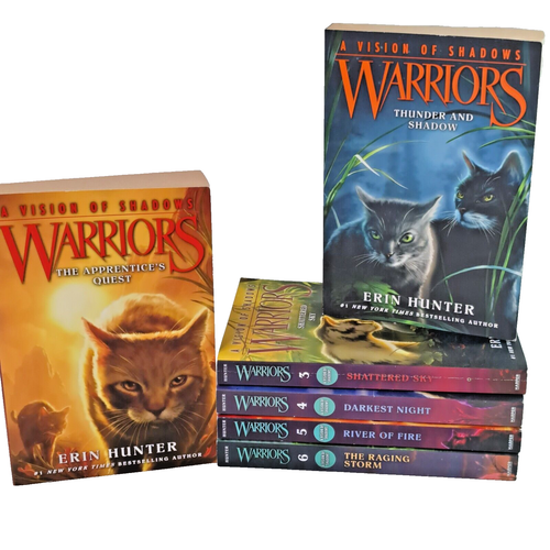 Warriors The Apprentice's Quest Erin Hunter 6 PB Books Ages 8+ Fantasy Cats - Picture 2 of 18