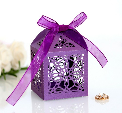 Laser Cut Candy Boxes Baby Shower Wedding Favor Chocolate Box - Picture 13 of 18