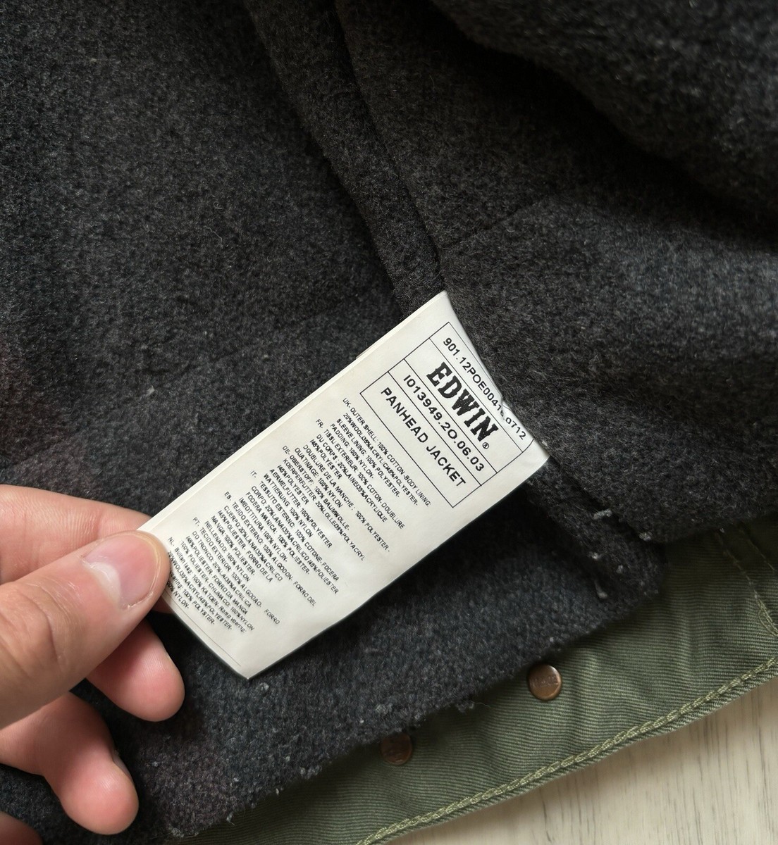 Vintage Edwin Work Jacket Japan Panhead Size M Detroit | eBay