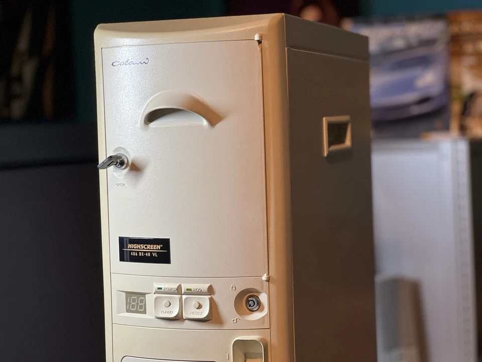 Vobis Colani Highscreen 486 DX 40 VL Retro PC Computer Gaming - Bild 2 von 4