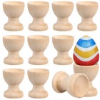 24 Pcs Wooden Egg Cups Holders for Kitchen Home Hotel Restaurant